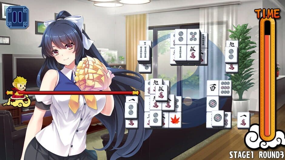 Скриншот 1 из Pretty Girls Mahjong Solitaire: Blue