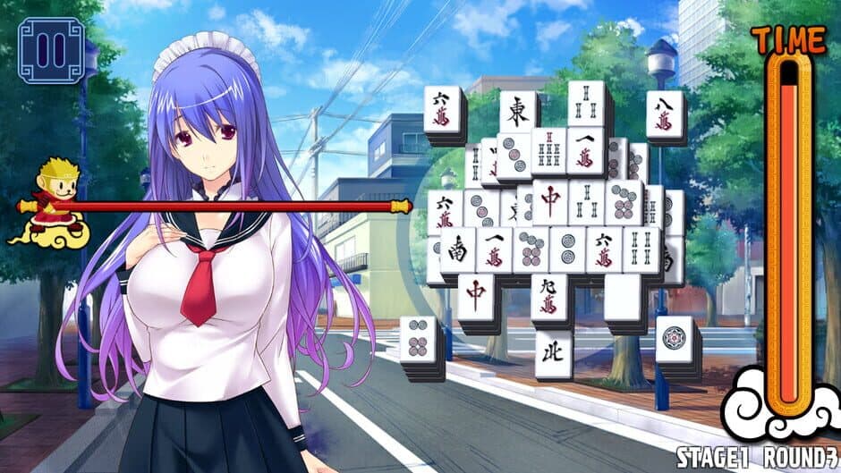 Скриншот 5 из Pretty Girls Mahjong Solitaire: Blue