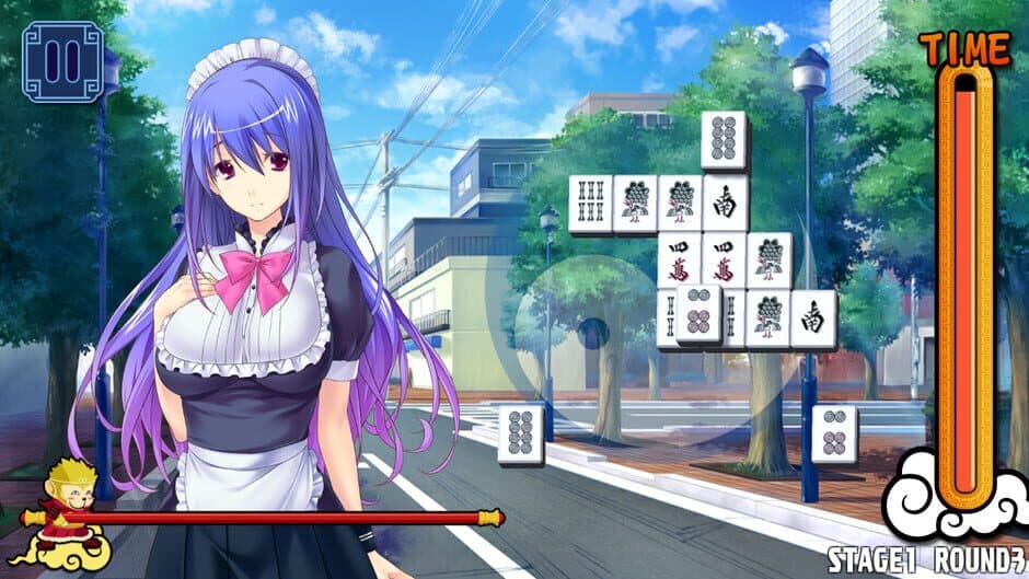 Скриншот 6 из Pretty Girls Mahjong Solitaire: Blue