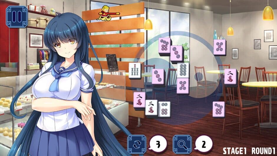 Скриншот 7 из Pretty Girls Mahjong Solitaire: Blue