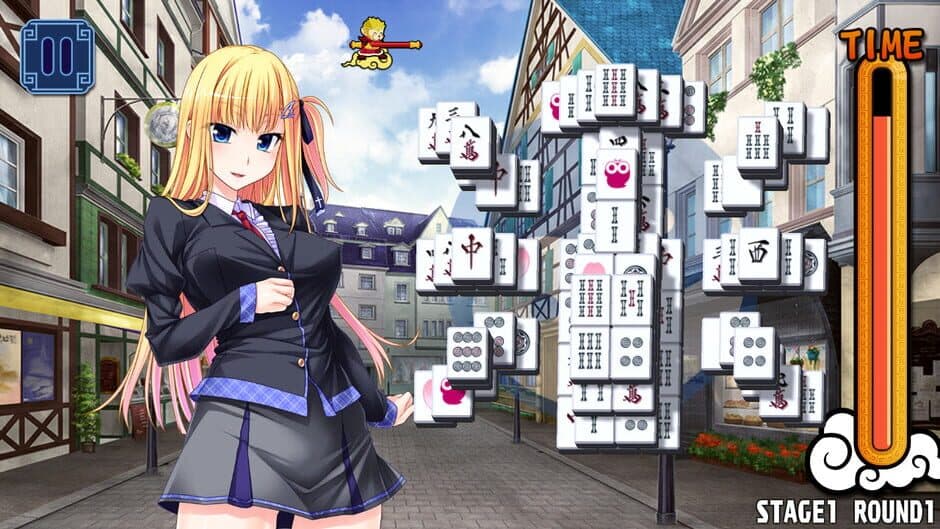 Скриншот 8 из Pretty Girls Mahjong Solitaire: Blue
