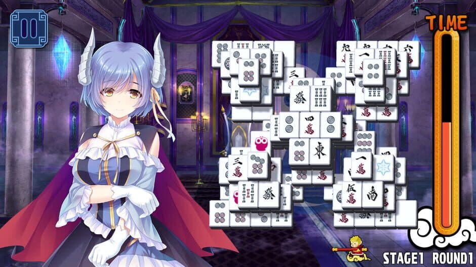 Скриншот 9 из Pretty Girls Mahjong Solitaire: Blue