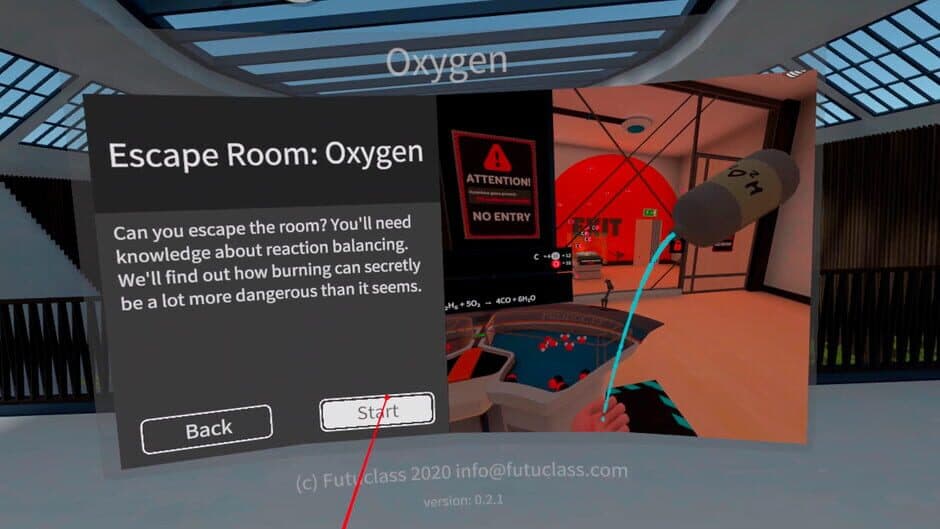 Скриншот 3 из Futuclass: Oxygen Escape Room