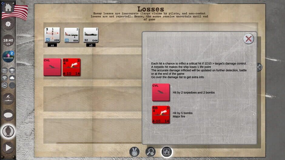 Скриншот 1 из Carrier Battles 4 Guadalcanal: Advanced Fog of War in the Pacific