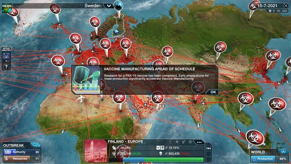 Скриншот 2 из Plague Inc: The Cure