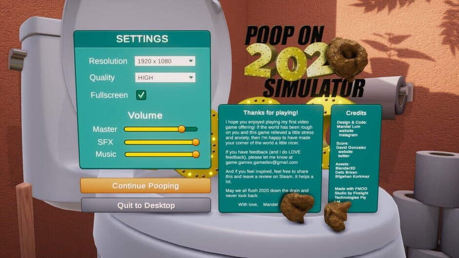 Скриншот 4 из Poop on 2020 Simulator