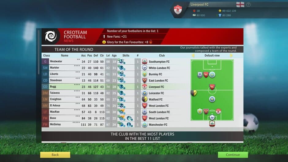 Скриншот 4 из Football, Tactics & Glory: Football Stars