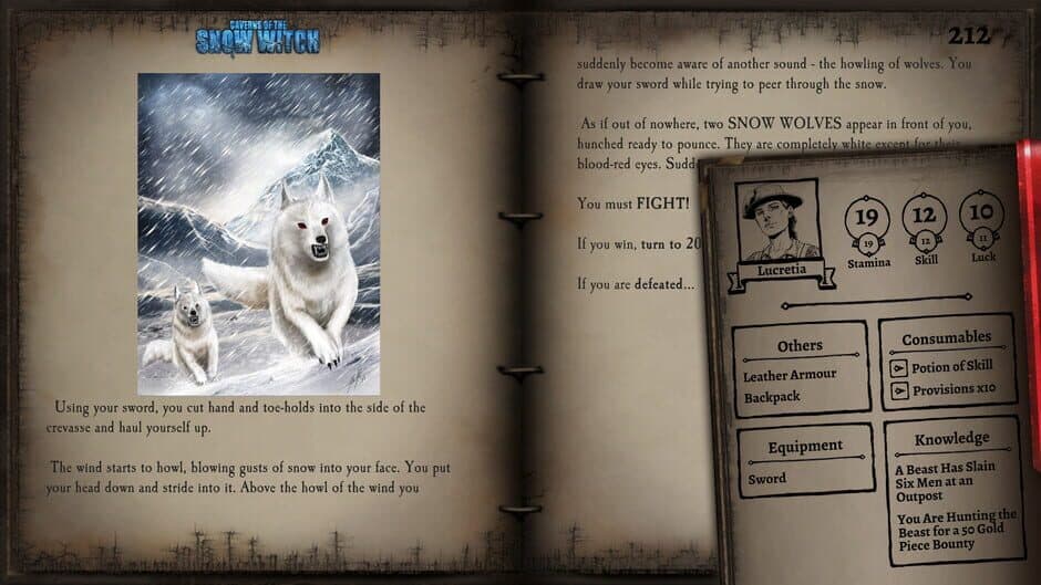 Скриншот 4 из Fighting Fantasy Classics: Caverns of the Snow Witch