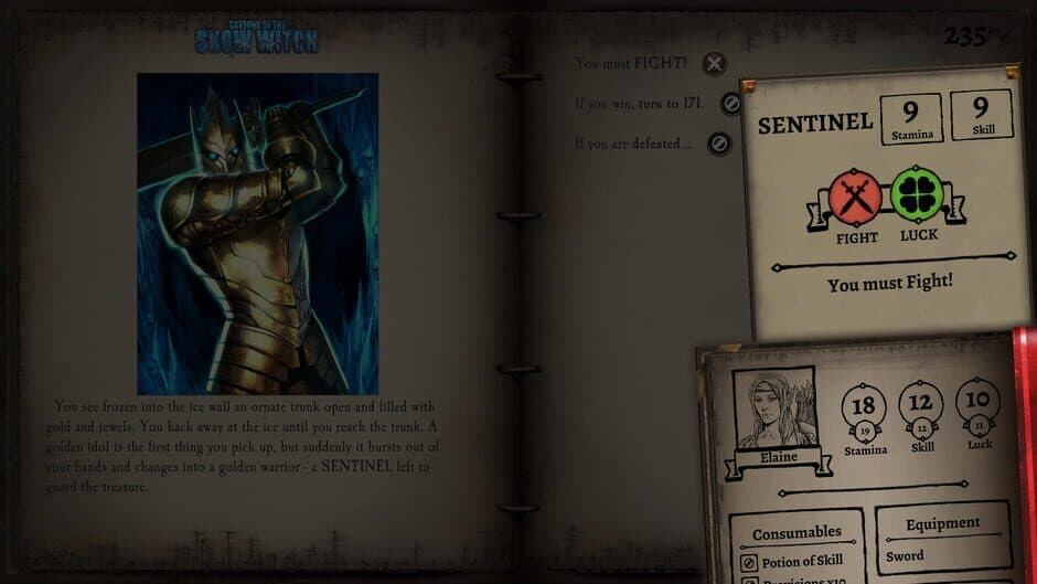 Скриншот 1 из Fighting Fantasy Classics: Caverns of the Snow Witch
