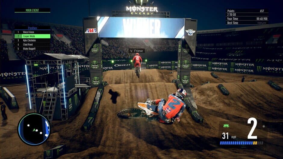 Скриншот 2 из Monster Energy Supercross: The Official Videogame 3 - Monster Energy Cup