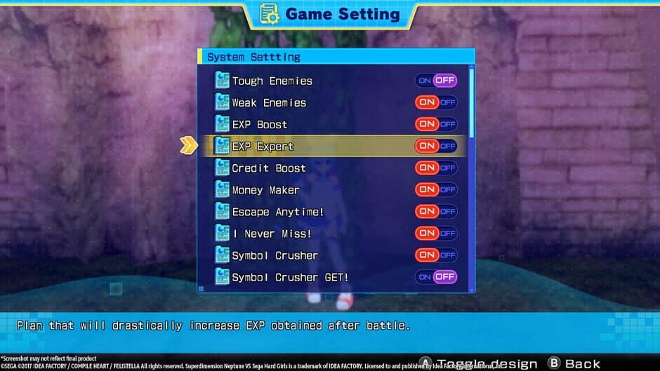 Скриншот 2 из Superdimension Neptune vs. Sega Hard Girls: Exp Expert