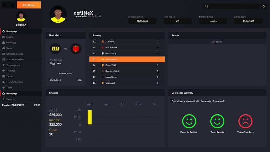 Скриншот 1 из eSports Manager
