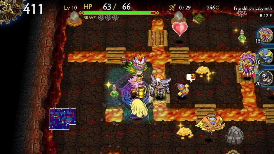 Скриншот 3 из Dragon Fang Z: The Rose & Dungeon of Time - Extra Dungeon: Friendship's Labyrinth