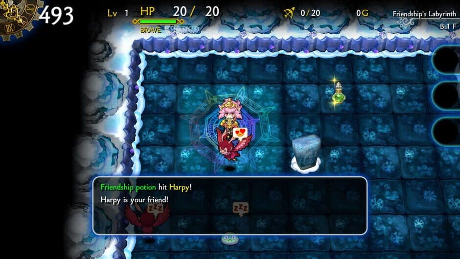 Скриншот 4 из Dragon Fang Z: The Rose & Dungeon of Time - Extra Dungeon: Friendship's Labyrinth