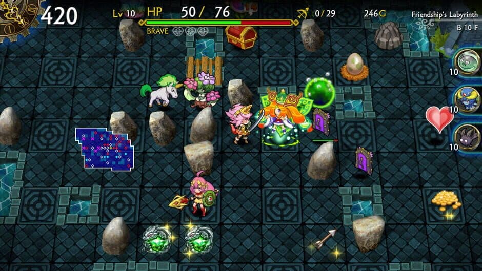Скриншот 1 из Dragon Fang Z: The Rose & Dungeon of Time - Extra Dungeon: Friendship's Labyrinth