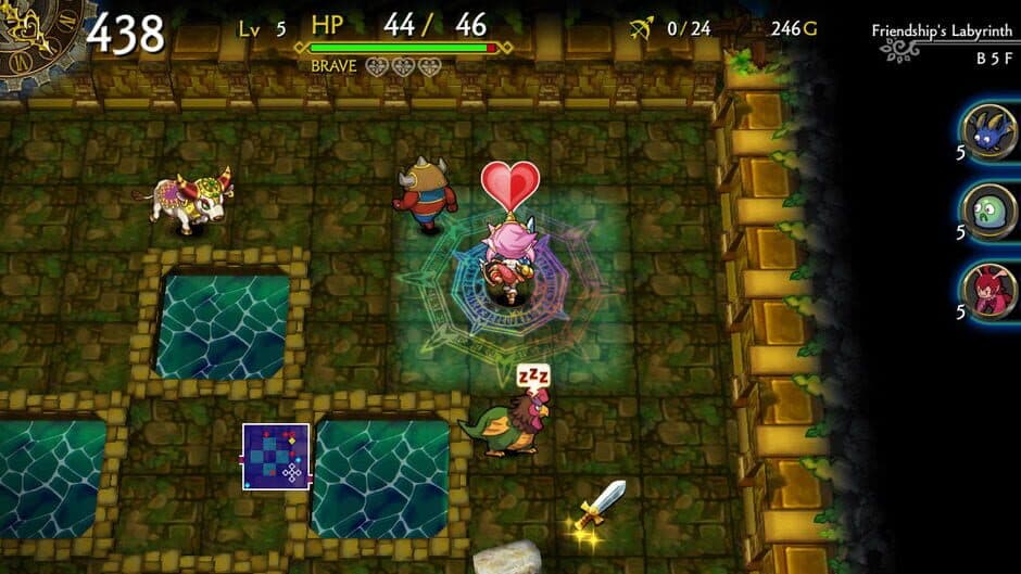 Скриншот 5 из Dragon Fang Z: The Rose & Dungeon of Time - Extra Dungeon: Friendship's Labyrinth
