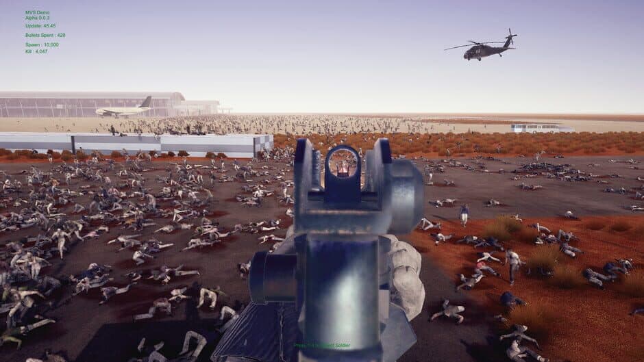 Скриншот 1 из Minigun vs. Swarms of the Zombie Apocalypse Simulator