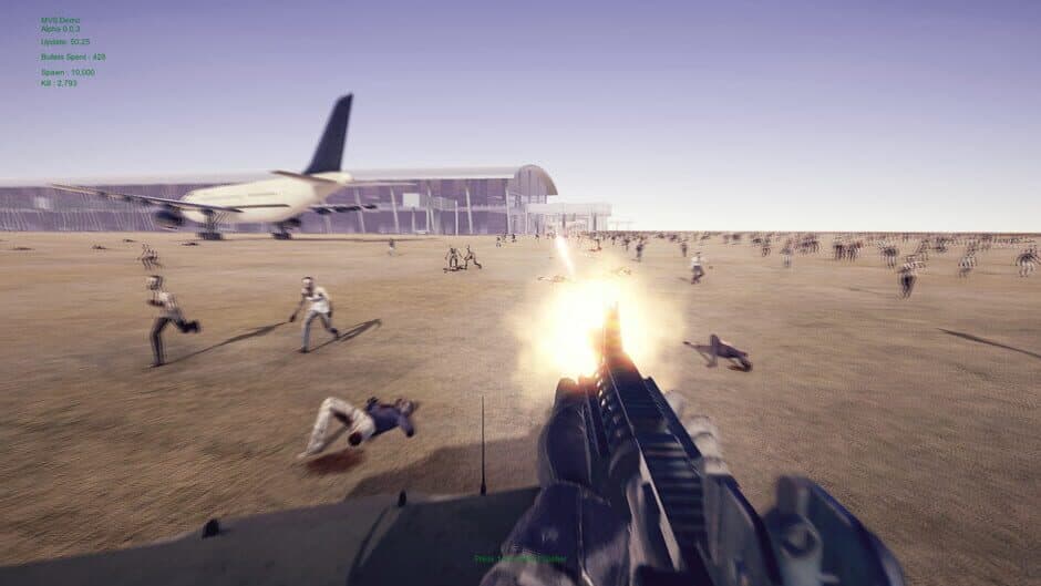 Скриншот 4 из Minigun vs. Swarms of the Zombie Apocalypse Simulator