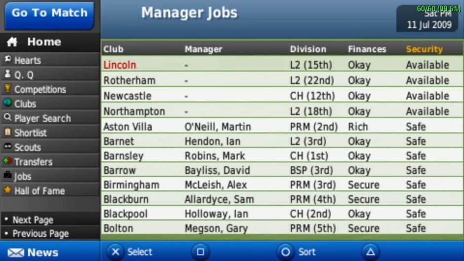 Скриншот 2 из Football Manager Handheld 2010