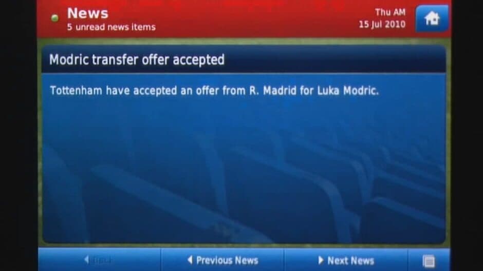Скриншот 1 из Football Manager Handheld 2011