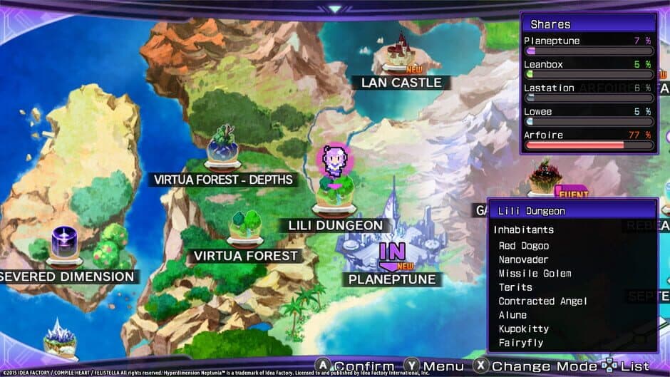 Скриншот 7 из Hyperdimension Neptunia Re;Birth2: Sisters Generation - Lily-ad Dungeon
