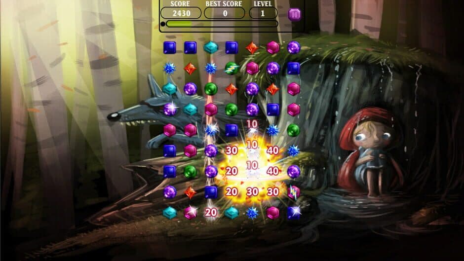 Скриншот 1 из Jewels of the Mysterious Woodland: Fairies Magical Jewel Match Quest