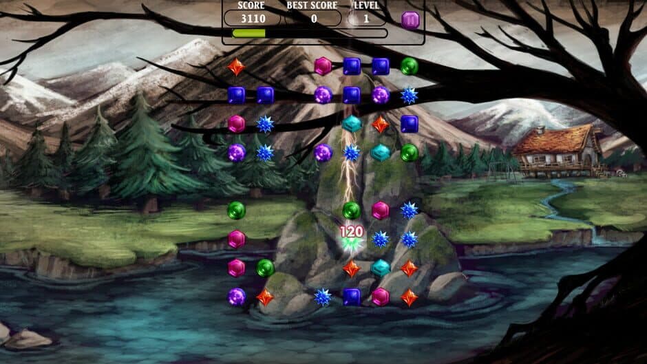 Скриншот 2 из Jewels of the Mysterious Woodland: Fairies Magical Jewel Match Quest