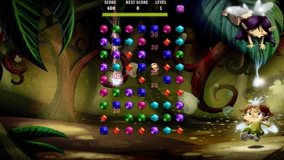 Скриншот 4 из Jewels of the Mysterious Woodland: Fairies Magical Jewel Match Quest