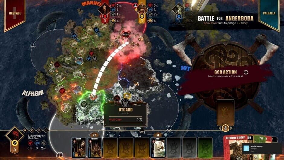 Скриншот 7 из Blood Rage: Digital Edition - Gods of Asgard