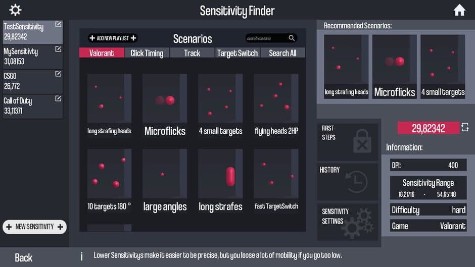 Скриншот 5 из Oblivity: Find your perfect Sensitivity