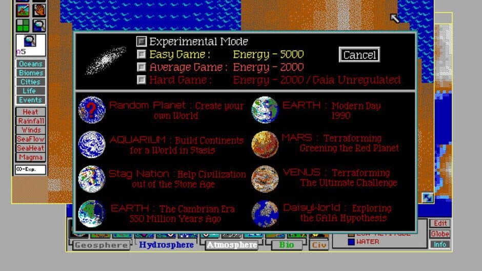 Скриншот 1 из SimEarth: The Living Planet