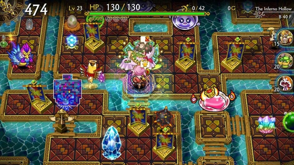 Скриншот 2 из Dragon Fang Z: The Rose & Dungeon of Time - Extra Dungeon: The Inferno Hollow