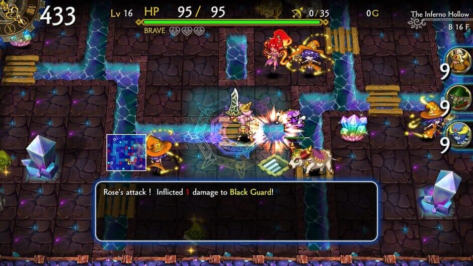 Скриншот 3 из Dragon Fang Z: The Rose & Dungeon of Time - Extra Dungeon: The Inferno Hollow