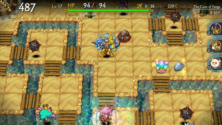 Скриншот 5 из Dragon Fang Z: The Rose & Dungeon of Time - Extra Dungeon: The Cave of Fangs