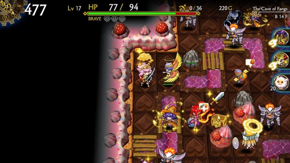 Скриншот 2 из Dragon Fang Z: The Rose & Dungeon of Time - Extra Dungeon: The Cave of Fangs