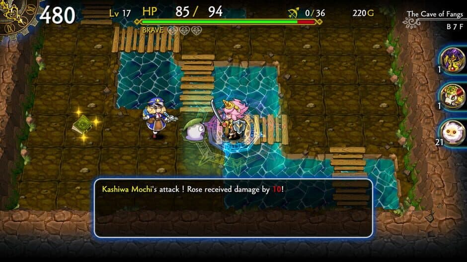 Скриншот 1 из Dragon Fang Z: The Rose & Dungeon of Time - Extra Dungeon: The Cave of Fangs