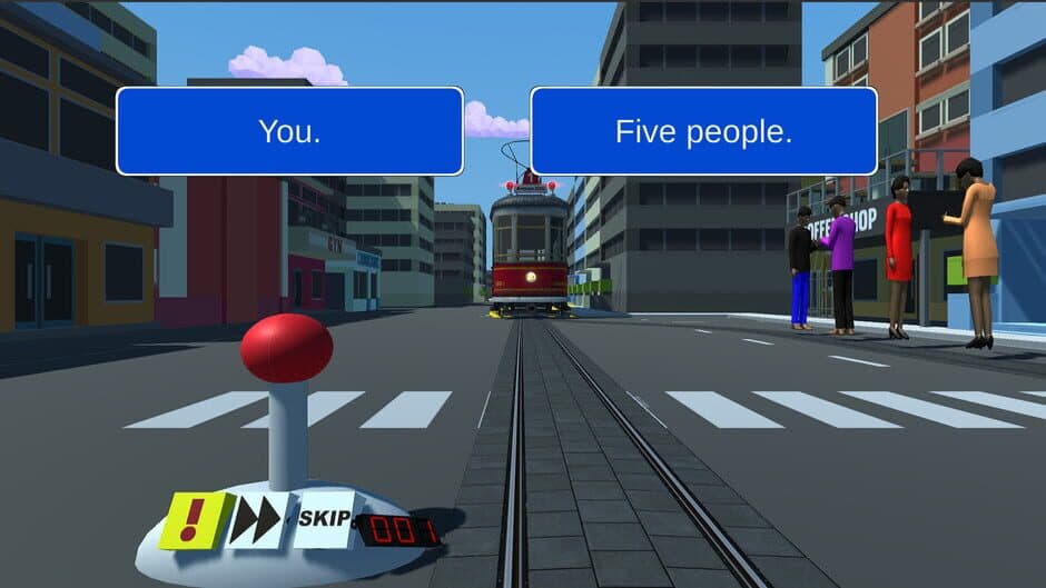 Скриншот 2 из The Trolley Problem Game