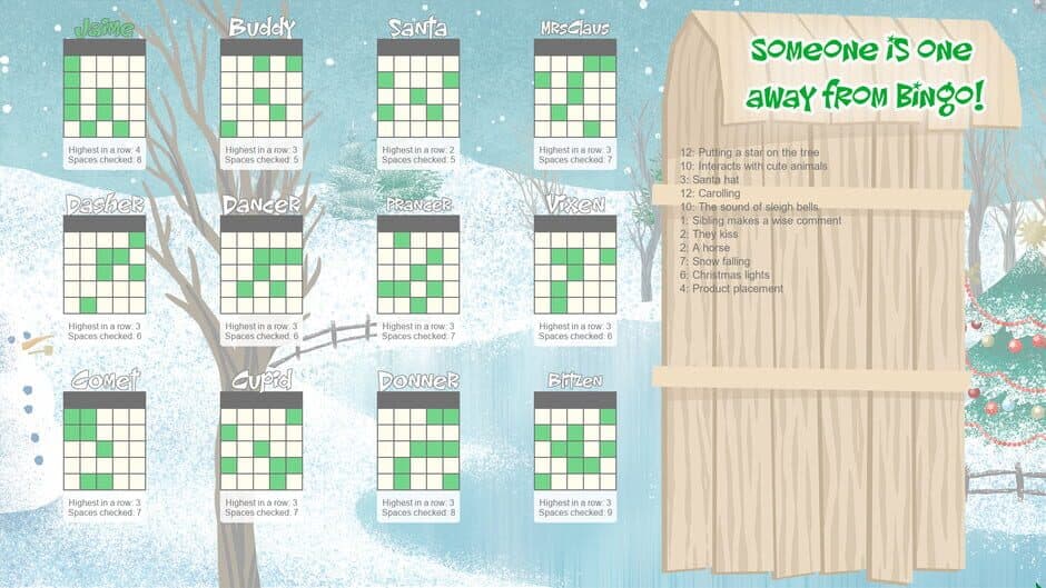 Скриншот 3 из Christmas Movie Bingo