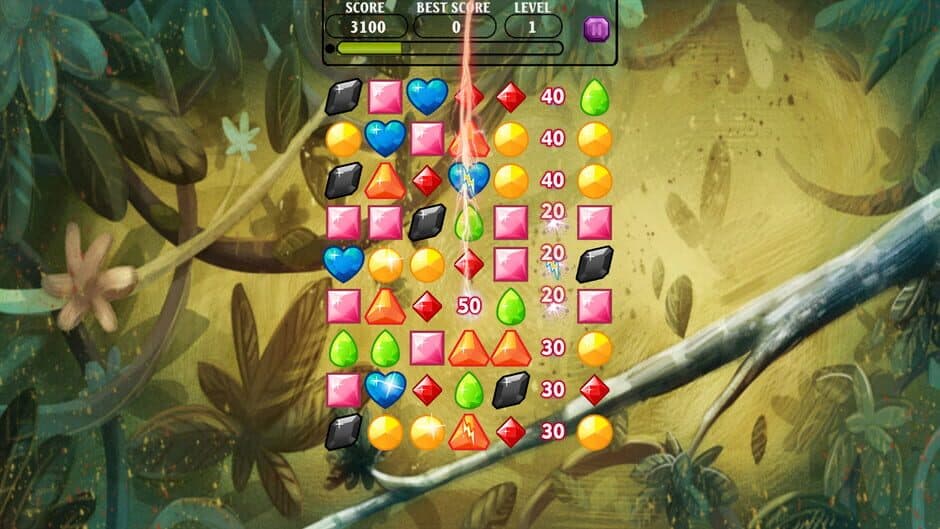 Скриншот 4 из Jewels of the Mysterious Woodland: Mountains & Clouds Jewel Match