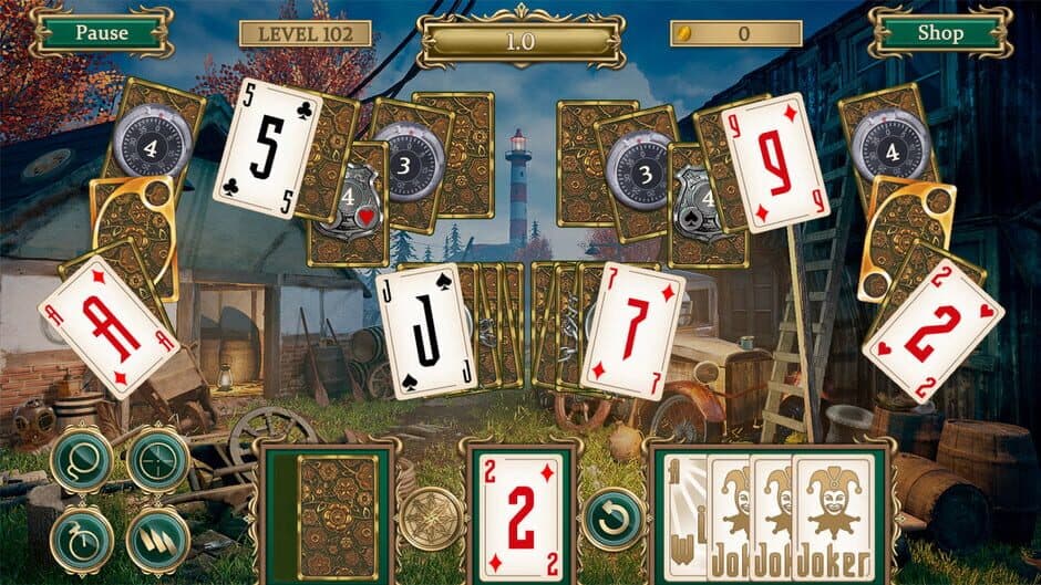 Скриншот 4 из Detective Notes: Lighthouse Mystery Solitaire
