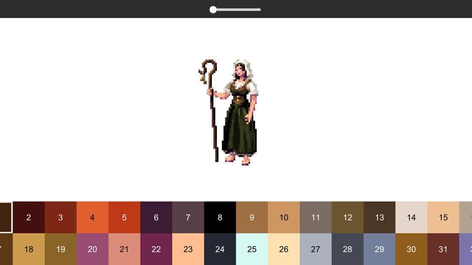 Скриншот 1 из Coloring Pixel: Fantasy Characters