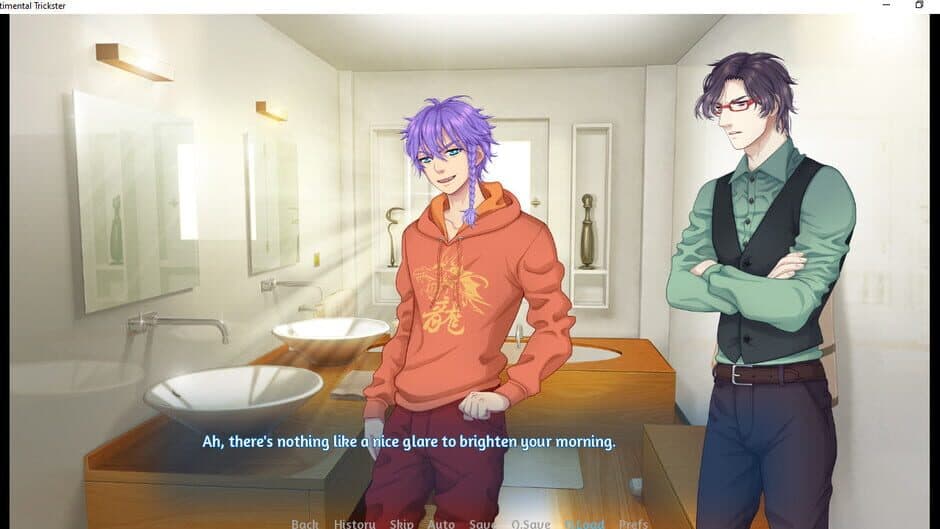 Скриншот 3 из Sentimental Trickster: Yaoi BL Gay Visual Novel