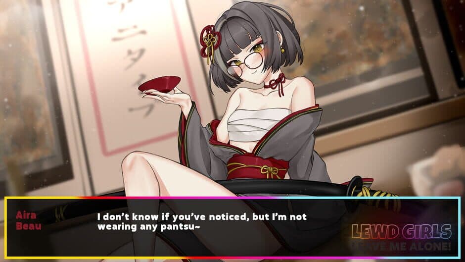 Скриншот 2 из Lewd Girls, Leave Me Alone! I Just Want to Play Video Games and Watch Anime!: Hentai Edition