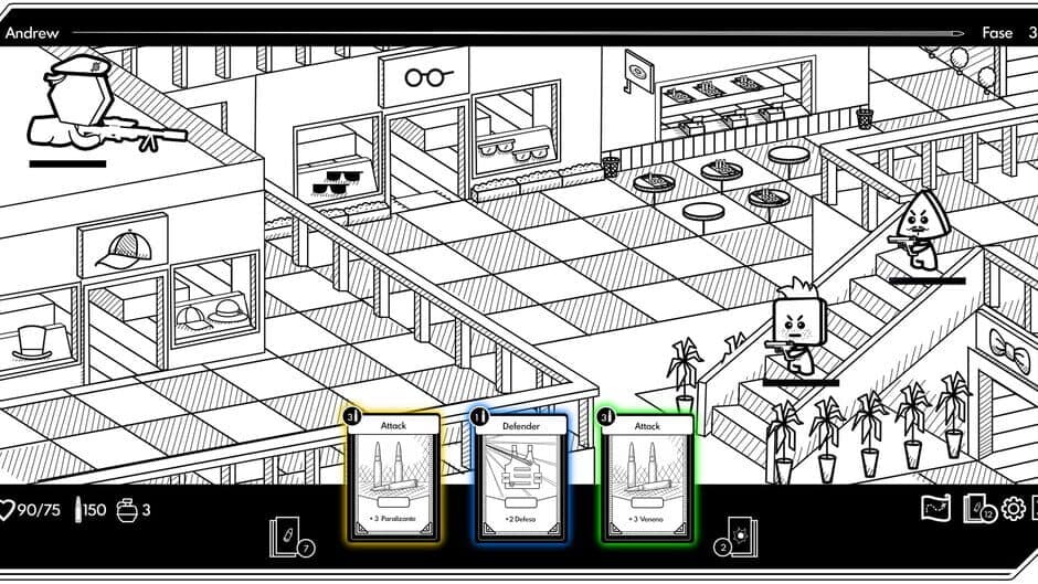 Скриншот 1 из Geometric Sniper: Card Game