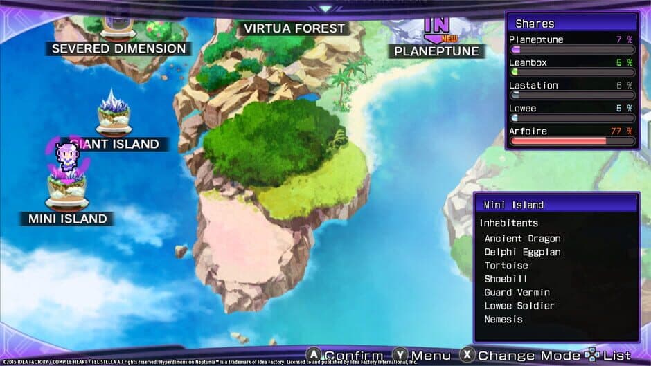 Скриншот 2 из Hyperdimension Neptunia Re;Birth2: Sister's Generation - Mini Island