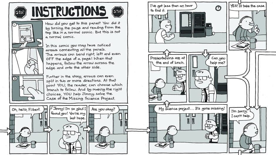 Скриншот 1 из Meanwhile: An Interactive Comic Book - Extra: The Case of the Missing Science Project