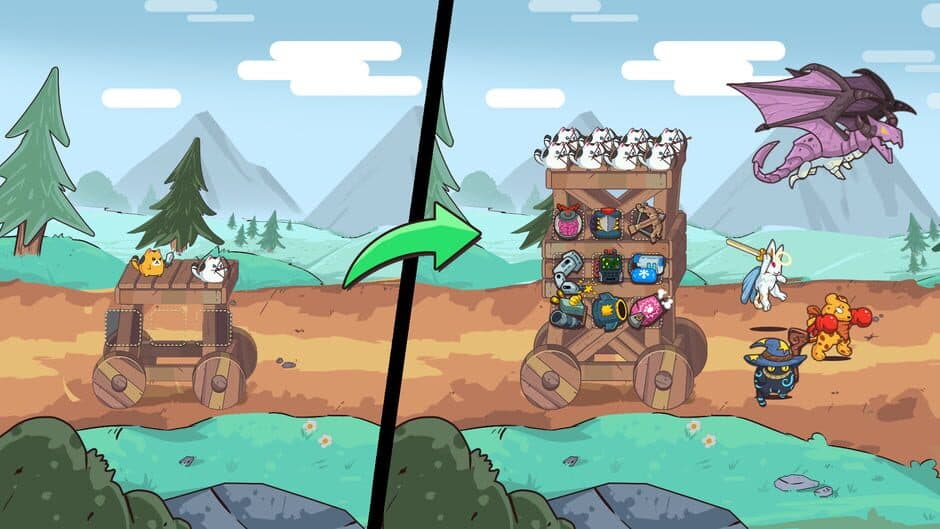 Скриншот 2 из Cat'n'Robot: Idle Defense