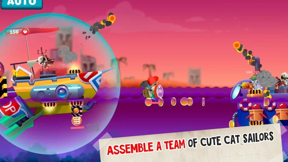 Скриншот 1 из Navy Cats: Ship Battle