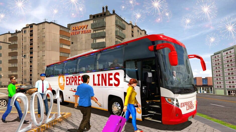 Скриншот 1 из City Coach Bus Simulator: Bus Games 2021