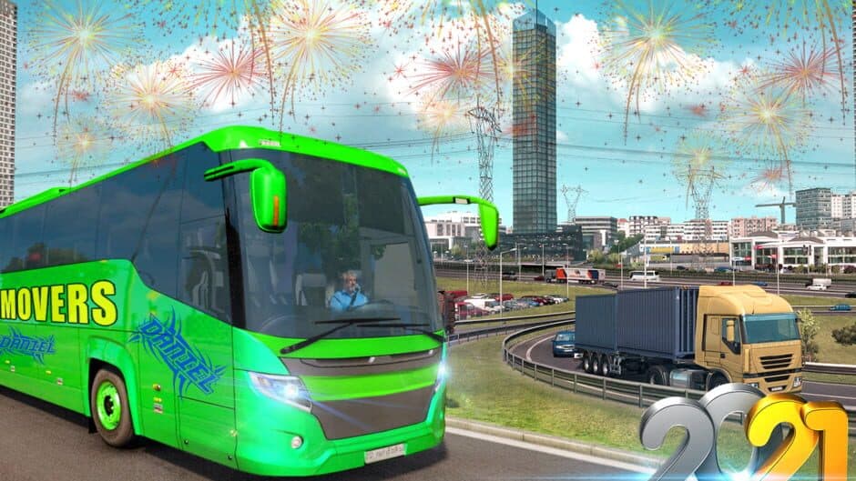 Скриншот 4 из City Coach Bus Simulator: Bus Games 2021